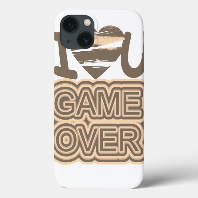 Funny Love Game Over Case-Mate iPhone Case (Back)