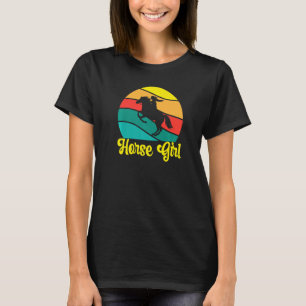 Funny Love Heart Horses Cowgirl T-Shirt