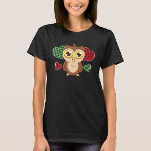 Funny Love Heart Owl Valentine's Day T-Shirt