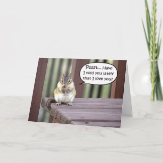 Funny love notes romantic greeting card