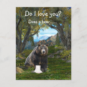 Funny love postcard