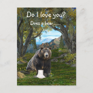 Funny love postcard