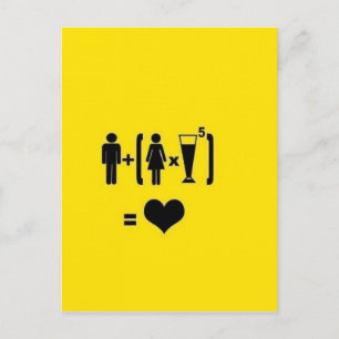 Funny Love Quotes Postcard