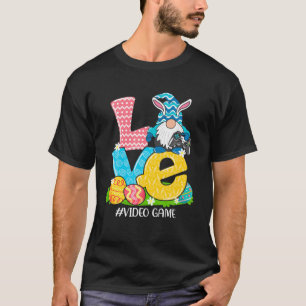 Funny Love Video Game Easter Gnome Egg Hunting Bas T-Shirt