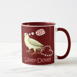 Funny Lovey-Dovey Valentine's Day Dove Mug