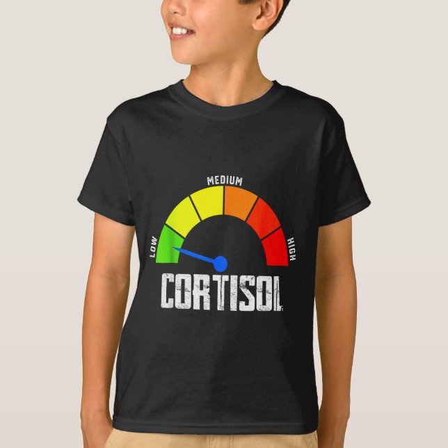 Funny low cortisol levels v meme  T-Shirt (Front)