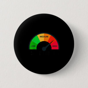 Funny low cortisol shirt hilarious stress cortisol 6 cm round badge