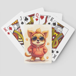 Funny Lowchen Kawaii Dog Playing Cards