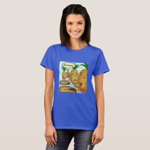 Funny LTCartoons Pineapple Pizza Cartoon  T-Shirt