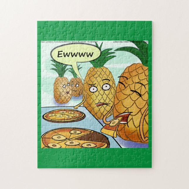 Funny LTCartoons Pineapple Pizza Comic Jigsaw  Jigsaw Puzzle (Vertical)