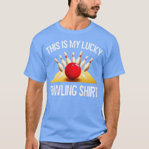 Funny LUCKY BOWLING  Team Vintage Retro Gift  T-Shirt