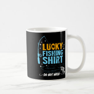 Funny Lucky Fishing Gifts For Men Boys Women Dad  Coffee Mug