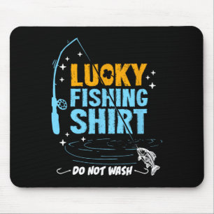 Funny Lucky Fishing Gifts For Men Boys Women Dad Mouse Mat