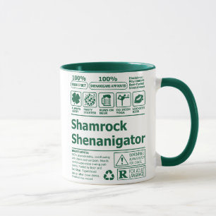 Funny Lucky Irish Shamrock St Patricks Day  Mug