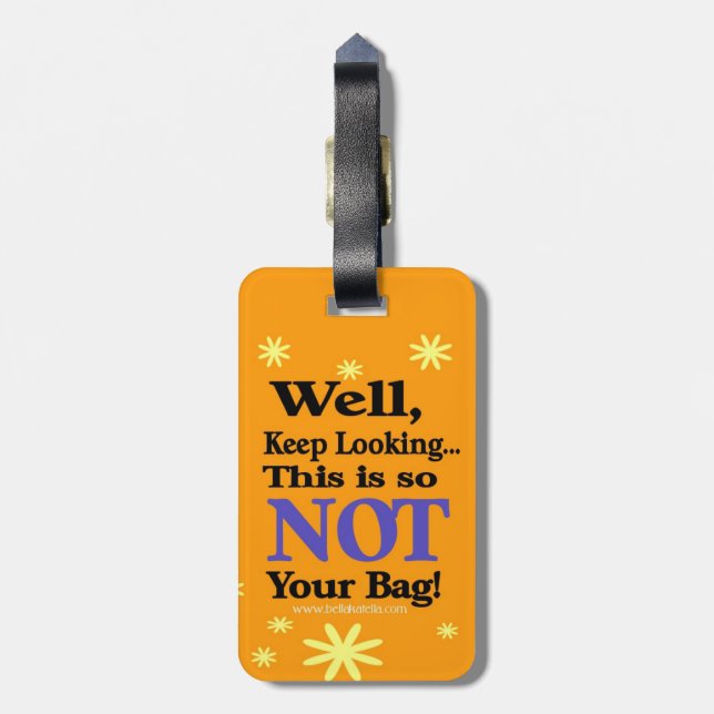 Funny Luggage Tag (Back Vertical)