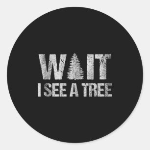 Funny Lumberjack Arborist Forester  Classic Round Sticker
