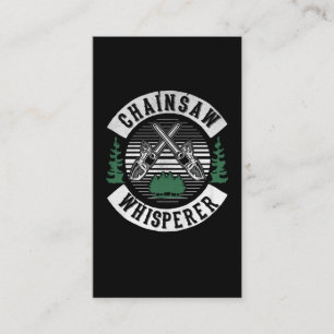 Funny Lumberjack Chainsaw Whisperer Woodworker Business Card
