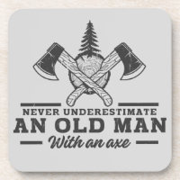 Funny Lumberjack Quote Old Man Axe