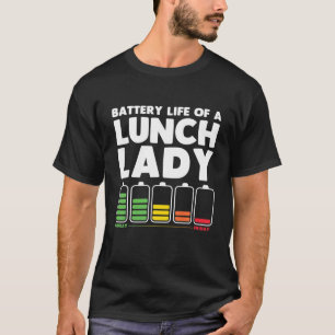 Funny Lunch Lady Art For Men Women Cafeteria Lunch T-Shirt