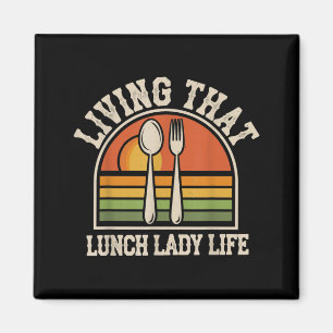 Funny Lunch Lady Magnet