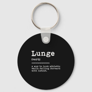 Funny Lunge Definition Fencing Sword Move Quote Fe Key Ring