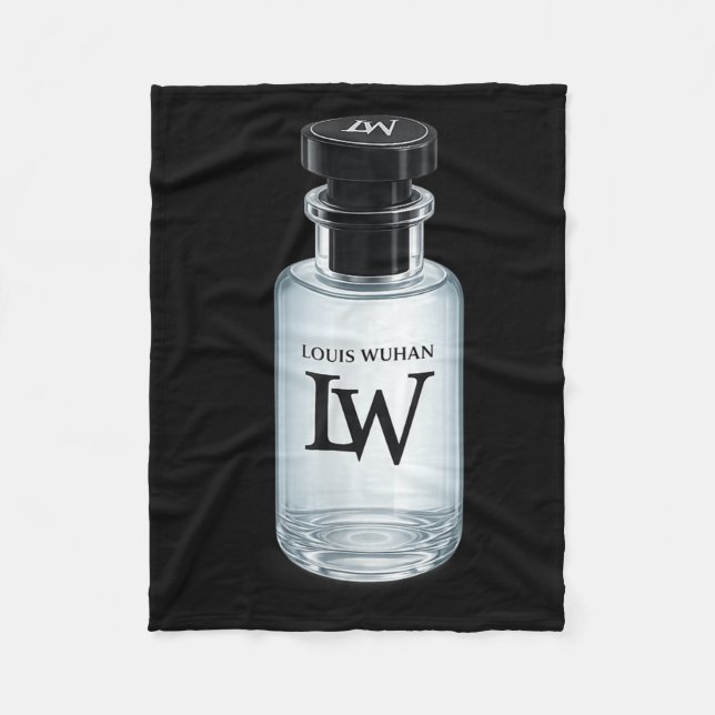 Funny lw glass bottle sprayer meme  fleece blanket (Front)