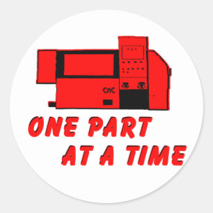Funny Machinist Classic Round Sticker