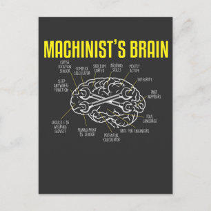 Funny Machinist Definition Quote Mechanic operator Postcard