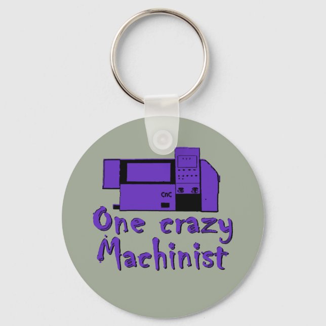 Funny Machinist Key Ring (Front)