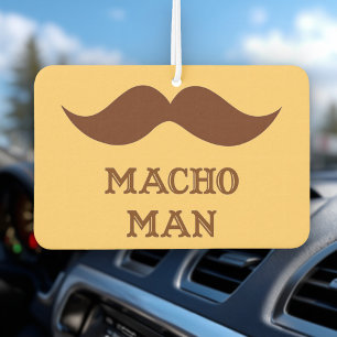 Funny Macho Man Moustache Car Air Freshener