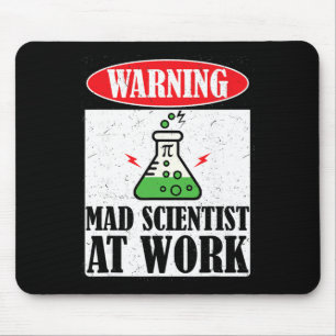 Funny Mad Scientist Science Teacher Halloween Cost Mouse Mat