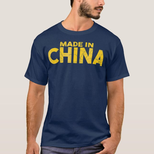 Funny Made in China Weightlifting Gym Tshirt for (Front)