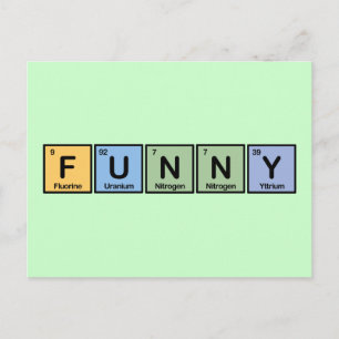 Funny made of Elements Postcard