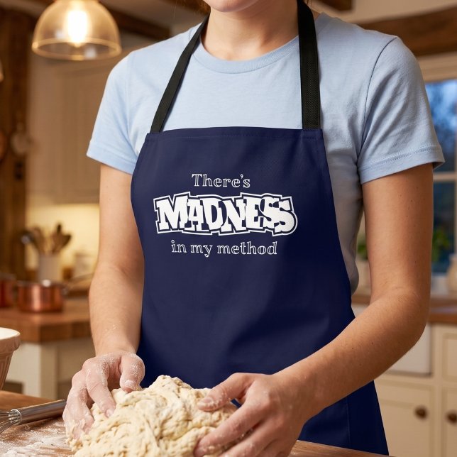 Funny Madness in Method Quote - Chaotic Home Baker Apron (Creator Uploaded)