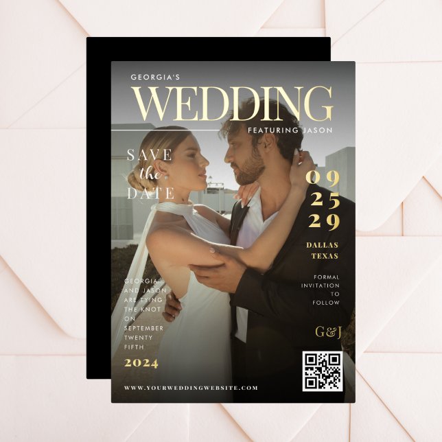 Funny Magazine Cover Dark Photo Unique Wedding (Creator Uploaded)