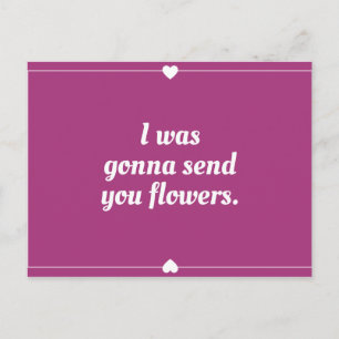 Funny Magenta Heart Border Postcard