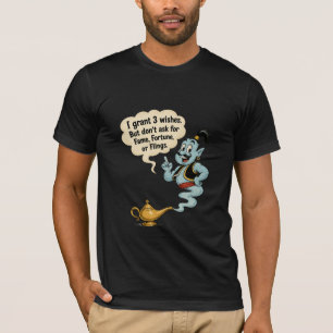 Funny Magic Genie Lamp Bubble Talk Cartoon Gift Sh T-Shirt