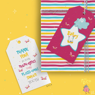 Funny Magical Pink Colour Pop Tooth Pun Gift Tags