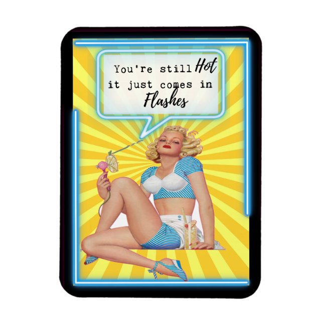 Funny Magnet Best Friend Gift "Hot" (Vertical)