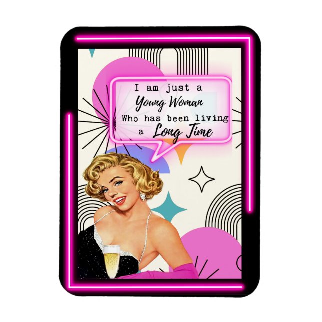 Funny Magnet Best Friend Gift "Young Girl" (Vertical)
