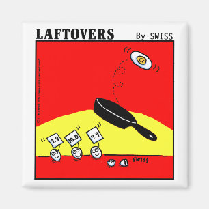 Funny Magnet Featuring Gymnast Eggs