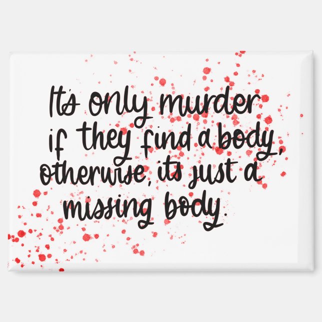 Funny magnet true crime (Front)