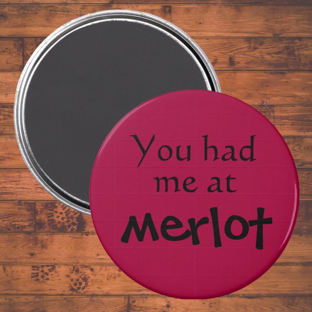 Funny magnets unique birthday gifts joke gift idea (A wine quote with a humor twist. Cute, fun and classy black typography.  Girly pun saying for her.)
