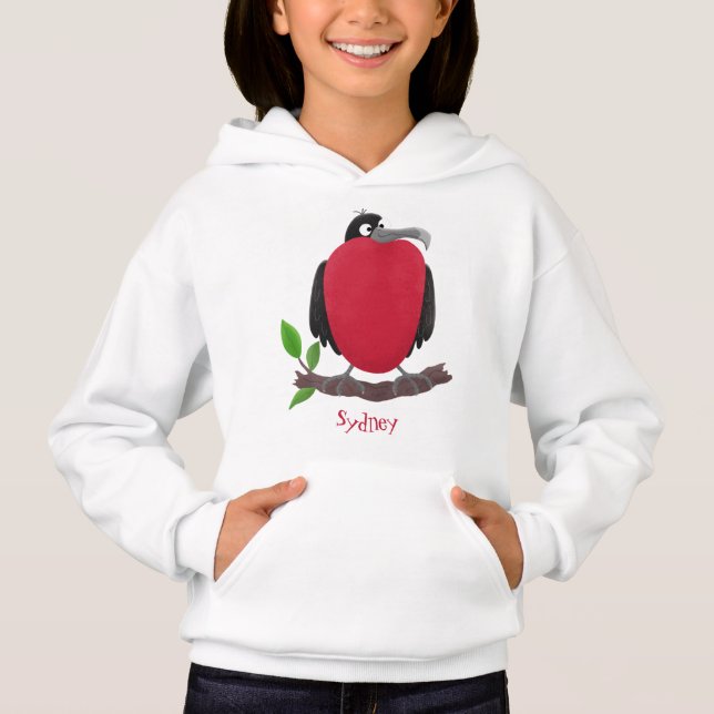 Funny magnificent frigate bird cartoon (Front)
