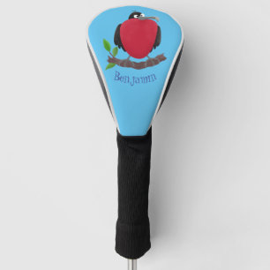 Funny magnificent frigate bird cartoon golf head cover