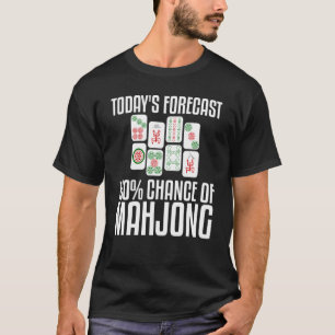 Funny Mahjong For Men Women Tile Game Players T-Shirt