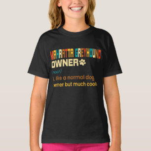 Funny Mahratta Greyhound Vintage Retro Dog Mum Dad T-Shirt