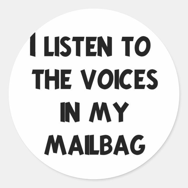 Funny Mail Carrier T-shirts and Gifts Classic Round Sticker (Front)