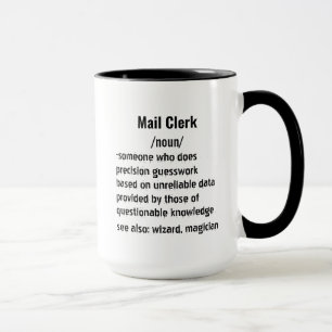 Funny Mail Clerk Definition gifts for men women Mug