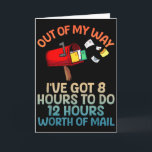 Funny Mailman Art For Men Women Mail Carrier Posta Card<br><div class="desc">Funny Mailman Art For Men Women Mail Carrier Postal Worker</div>